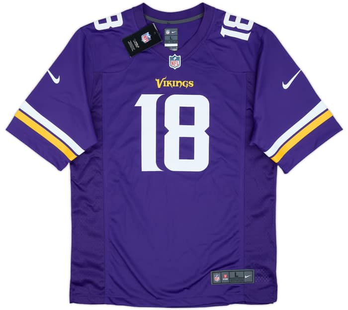 2020-24 Minnesota Vikings Jefferson #18 Nike Game Home Jersey (L)