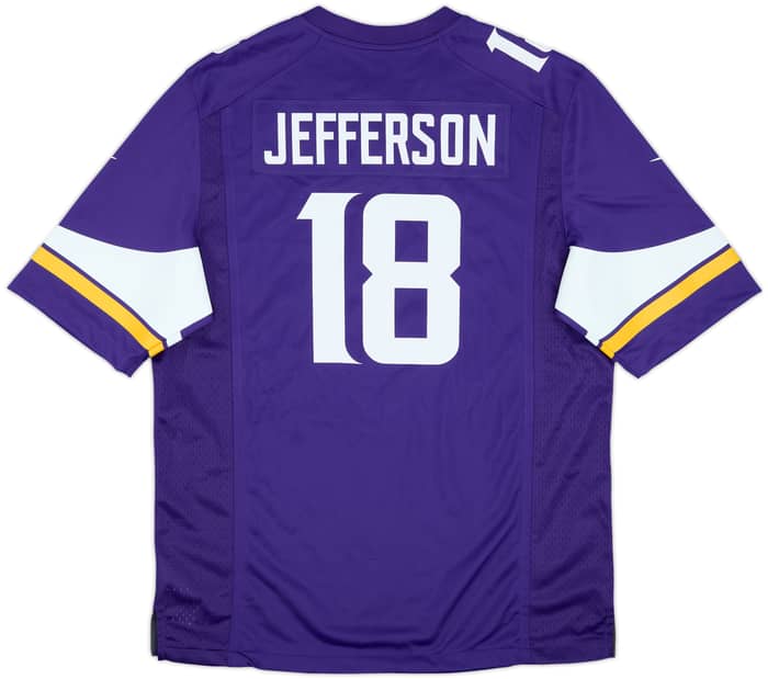 2020-24 Minnesota Vikings Jefferson #18 Nike Game Home Jersey (L)