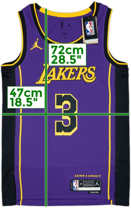 2022-25 LA Lakers Davis #3 Jordan Swingman Alternate Jersey (S)