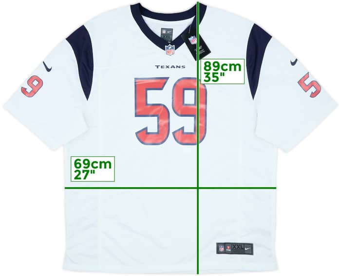 2022-23 Houston Texans Green #59 Nike Game Away Jersey (XXL)