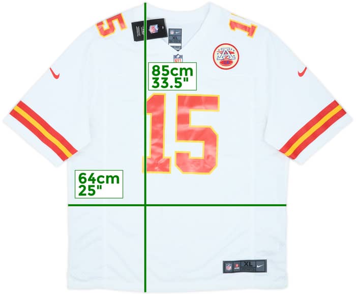 2017-25 Kansas City Chiefs Mahomes #15 Nike Game Away Jersey (XL)