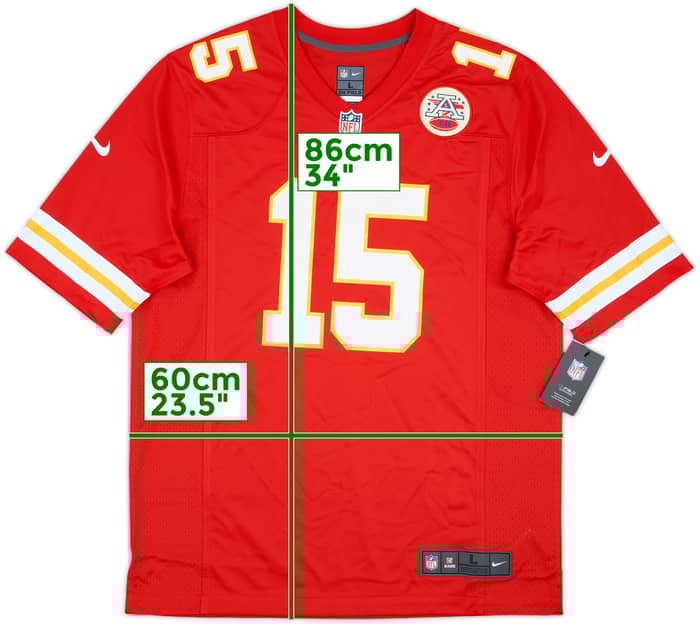 2017-25 Kansas City Chiefs Mahomes #15 Nike Game Home Jersey (L)
