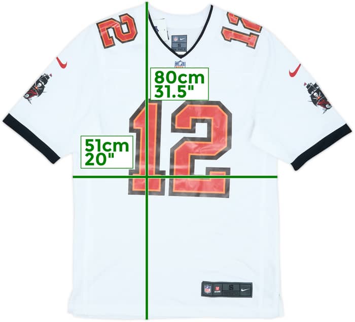 2020-22 Tampa Bay Buccaneers Brady #12 Nike Game Away Jersey (S)