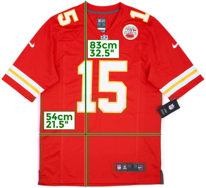 2017-25 Kansas City Chiefs Mahomes #15 Nike Game Home Jersey (S)