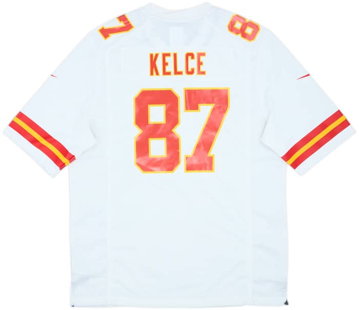 2013-25 Kansas City Chiefs Kelce #87 Nike Game Away Jersey (L)