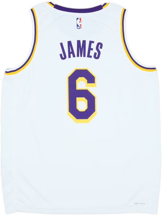 2021-23 LA Lakers James #6 Nike Swingman Home Jersey (XL)