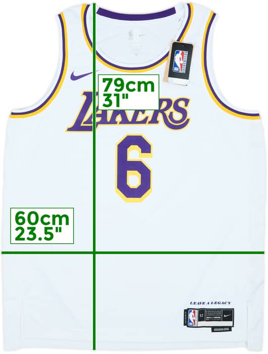 2021-23 LA Lakers James #6 Nike Swingman Home Jersey (XL)