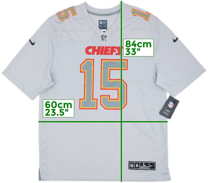 2022-23 Kansas City Chiefs Mahomes #15 Nike Game Atmosphere Jersey (L)