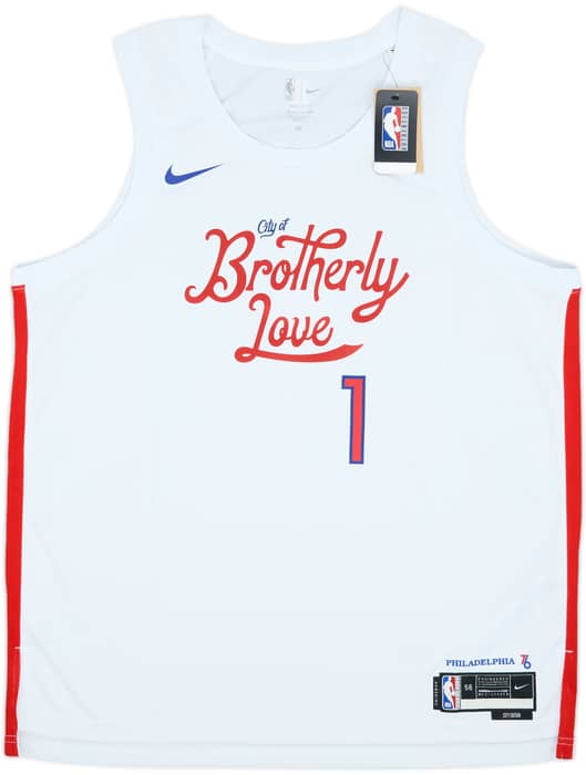 2022-23 Philadelphia 76ers Harden #1 Nike Swingman Alternate Jersey (XXL)