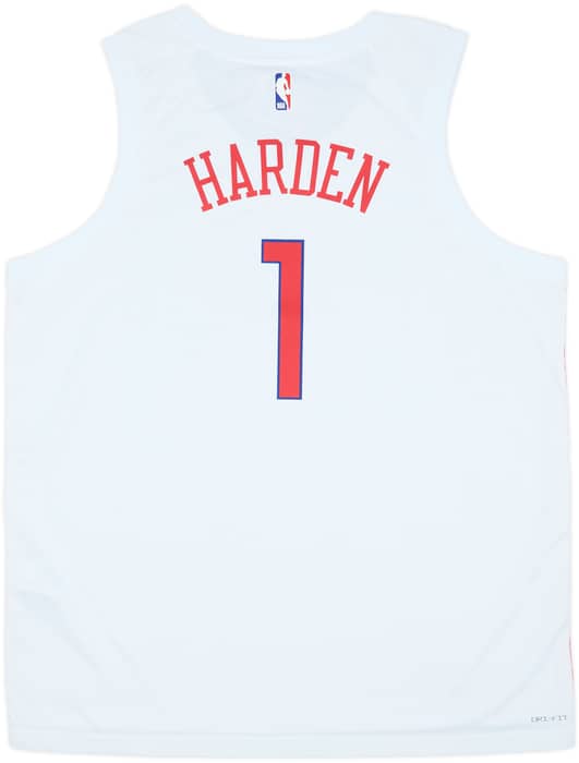 2022-23 Philadelphia 76ers Harden #1 Nike Swingman Alternate Jersey (XXL)