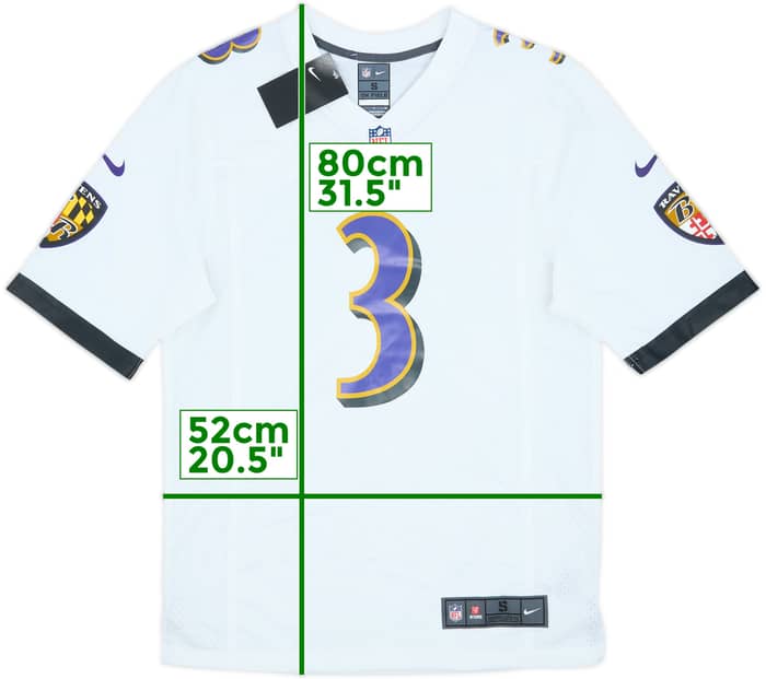 2023 Baltimore Ravens Beckham Jr #3 Nike Game Away Jersey (S)