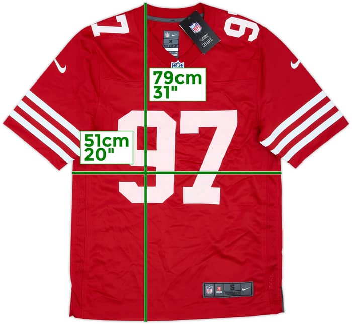 2022-25 San Francisco 49ers Bosa #97 Nike Game Home Jersey (S)