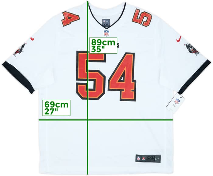 2020-24 Tampa Bay Buccaneers David #54 Nike Game Away Jersey (XXL)