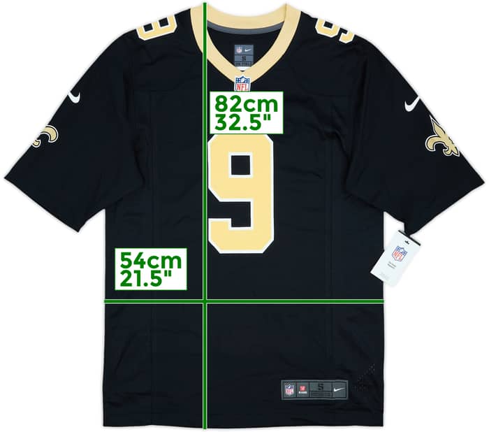 2012-20 New Orleans Saints Brees #9 Nike Game Home Jersey (S)