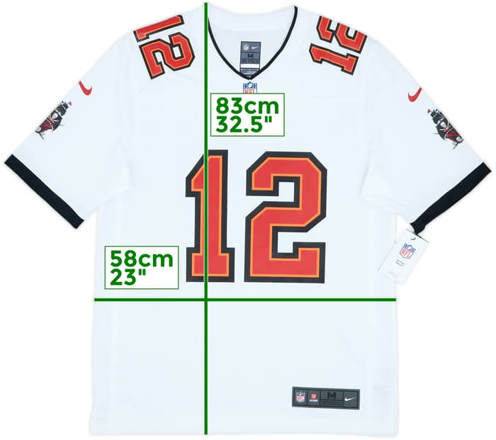 2020-22 Tampa Bay Buccaneers Brady #12 Nike Game Away Jersey (M)