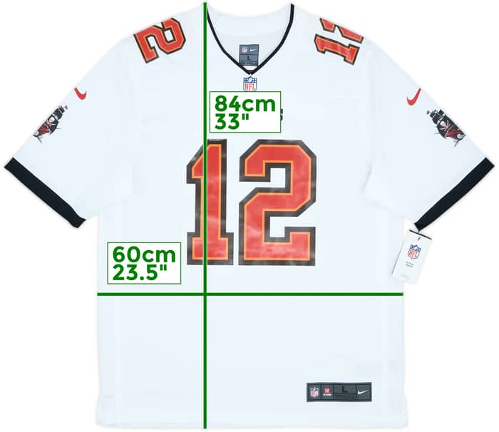 2020-22 Tampa Bay Buccaneers Brady #12 Nike Game Away Jersey (L)