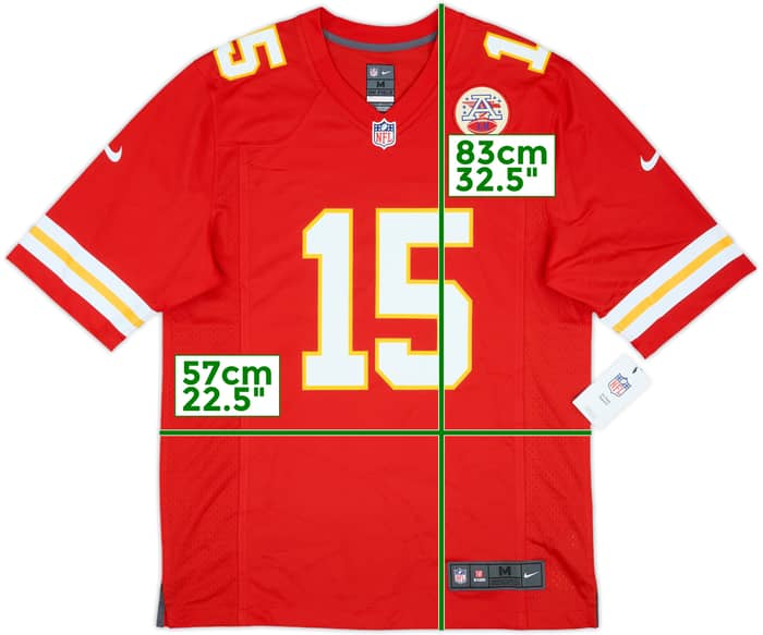 2017-25 Kansas City Chiefs Mahomes #15 Nike Game Home Jersey (M)