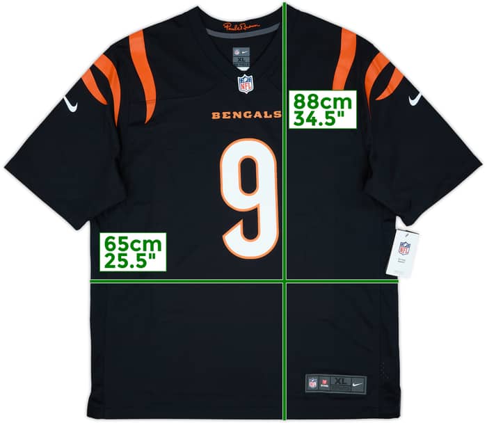 2021-25 Cincinnati Bengals Burrow #9 Nike Game Home Jersey (XL)
