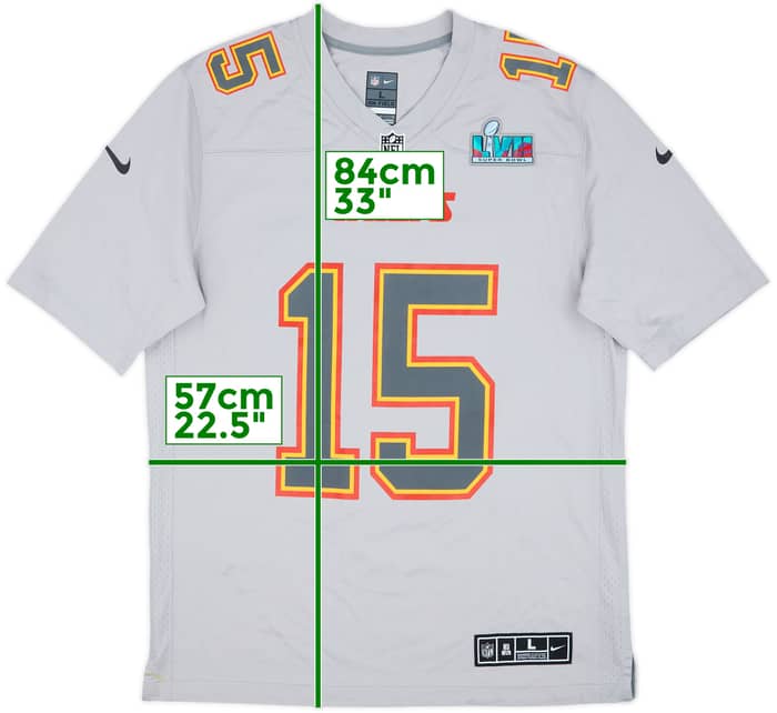 2023 Kansas City Chiefs Mahomes #15 Nike Game Atmosphere Jersey - 10/10 - (L)