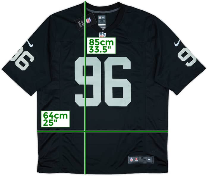 2020-22 Las Vegas Raiders Ferrell #96 Nike Game Home Jersey (XL)