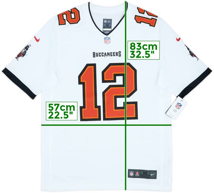 2020-22 Tampa Bay Buccaneers Brady #12 Nike Game Away Jersey (M)