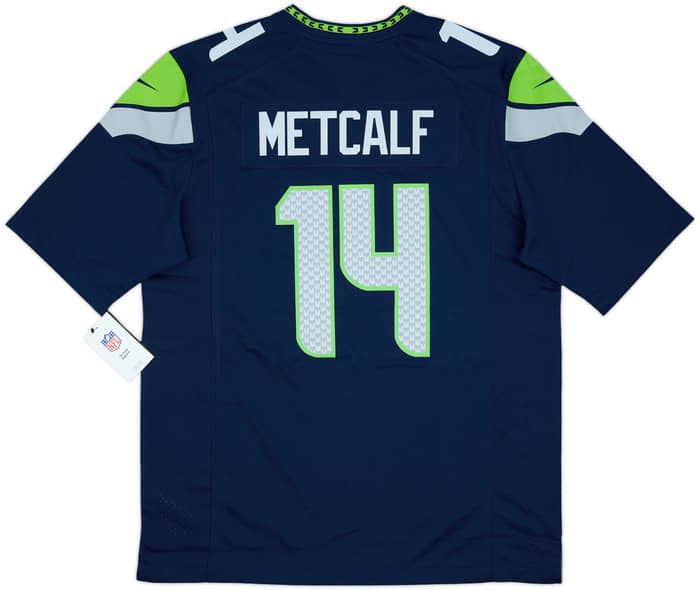 2019-24 Seattle Seahawks Metcalf #14 Nike Game Home Jersey (L)