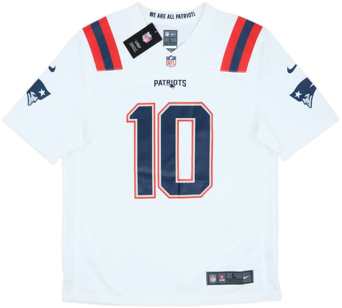 2021-23 New England Patriots Jones #10 Nike Game Away Jersey (L)