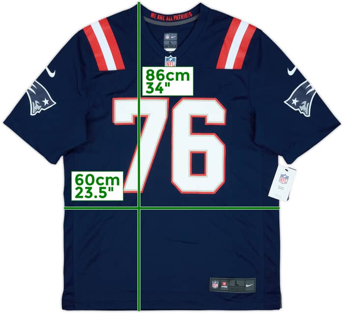2016 New England Patriots Vollmer #76 Nike Game Alternate Jersey (L)
