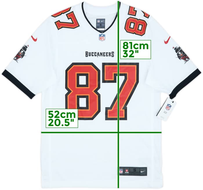 2020-21 Tampa Bay Buccaneers Gronkowski #87 Nike Game Away Jersey (S)