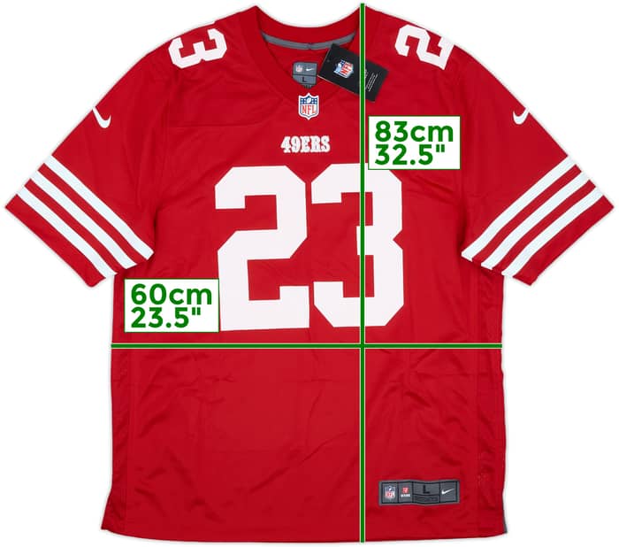 2022-25 San Francisco 49ers McCaffrey #23 Nike Game Home Jersey (L)