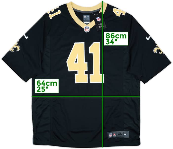 2017-25 New Orleans Saints Kamara #41 Nike Game Home Jersey (XL)