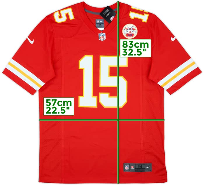 2017-25 Kansas City Chiefs Mahomes #15 Nike Game Home Jersey (M)