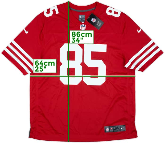 2022-25 San Francisco 49ers Kittle #85 Nike Game Home Jersey (XL)