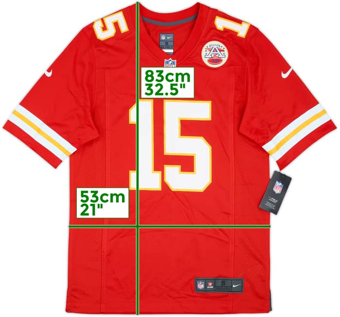 2017-25 Kansas City Chiefs Mahomes #15 Nike Game Home Jersey (S)