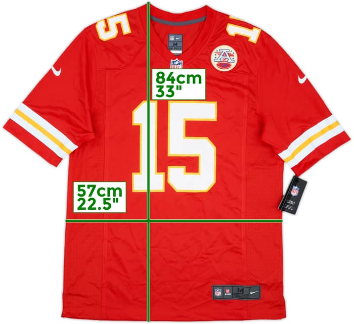 2017-25 Kansas City Chiefs Mahomes #15 Nike Game Home Jersey (M)