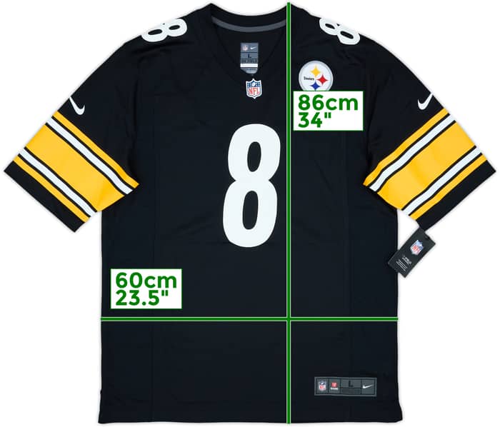 2022-23 Pittsburgh Steelers Pickett #8 Nike Game Home Jersey (L)