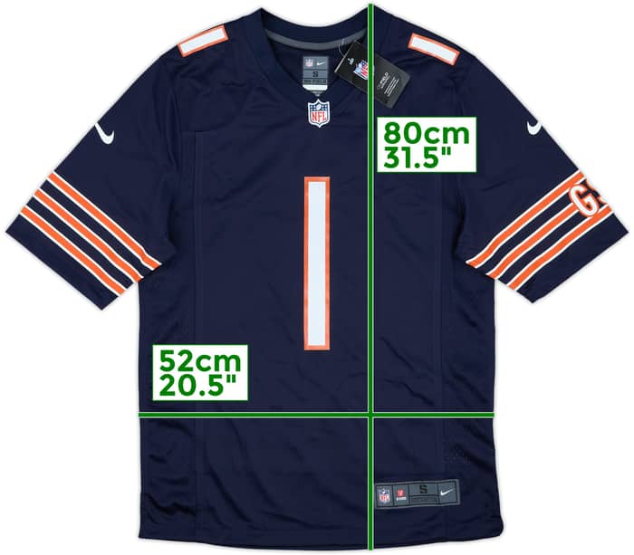 2021-23 Chicago Bears Fields #1 Nike Game Home Jersey (S)