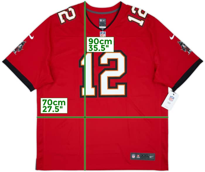 2020-22 Tampa Bay Buccaneers Brady #12 Nike Game Home Jersey (XXL)