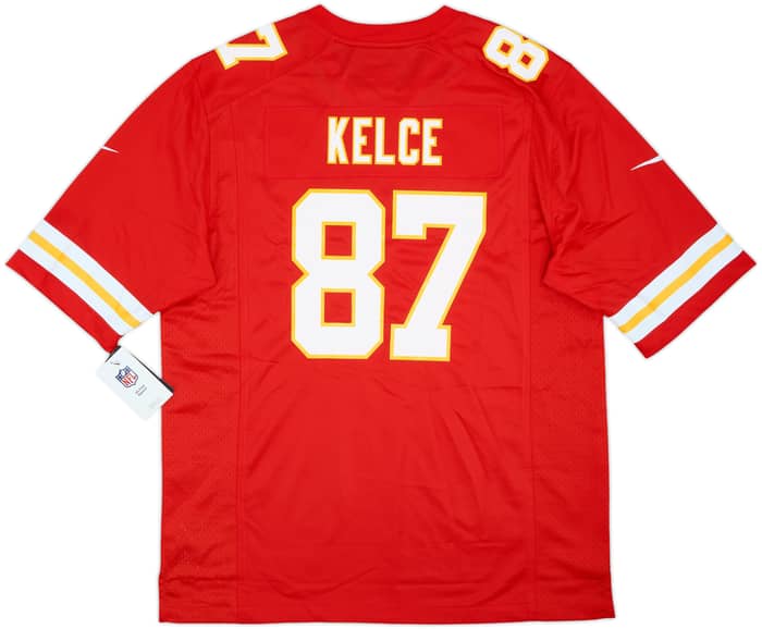 2013-25 Kansas City Chiefs Kelce #87 Nike Game Home Jersey (L)