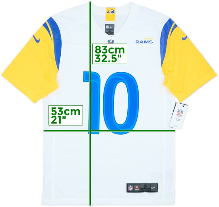 2020-24 LA Rams Kupp #10 Nike Game Away Jersey (S)