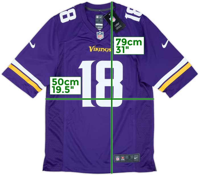 2020-24 Minnesota Vikings Jefferson #18 Nike Game Home Jersey (S)