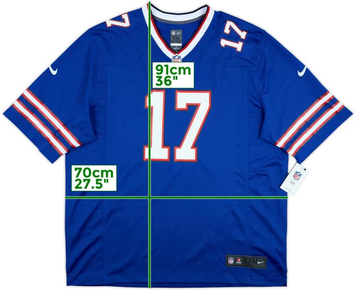 2018-25 Buffalo Bills Allen #17 Nike Game Home Jersey (XXL)