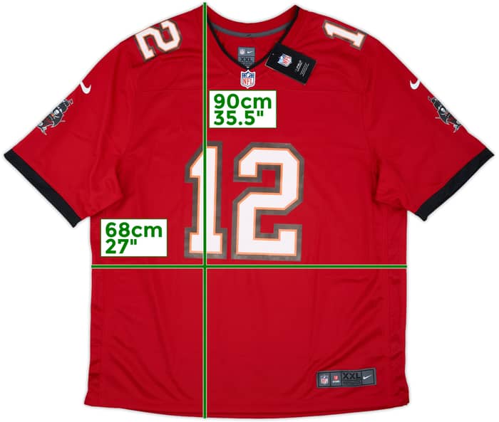2020-22 Tampa Bay Buccaneers Brady #12 Nike Game Home Jersey (XXL)