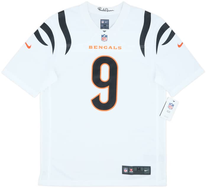 2021-25 Cincinnati Bengals Burrow #9 Nike Game Away Jersey (M)