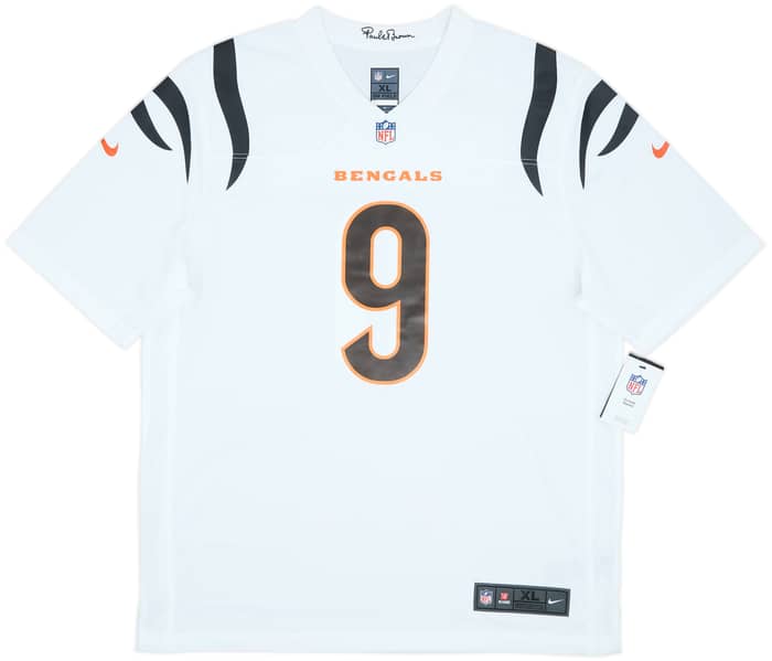 2021-25 Cincinnati Bengals Burrow #9 Nike Game Away Jersey (XL)