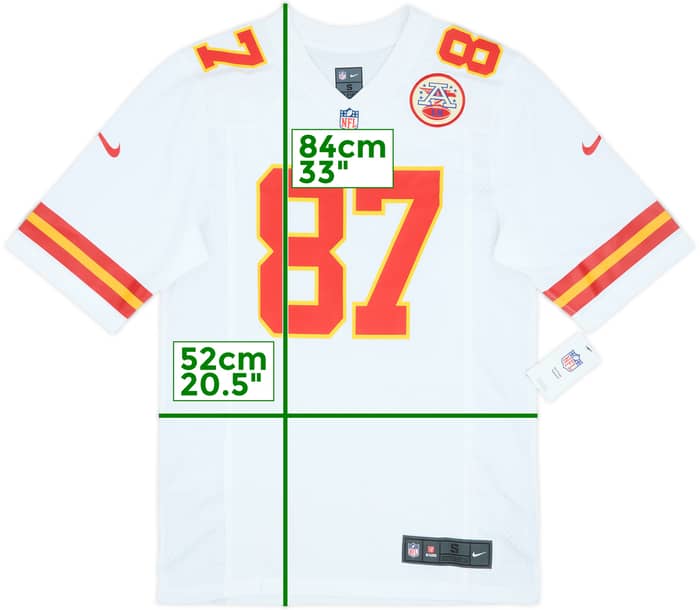 2013-25 Kansas City Chiefs Kelce #87 Nike Game Away Jersey (S)