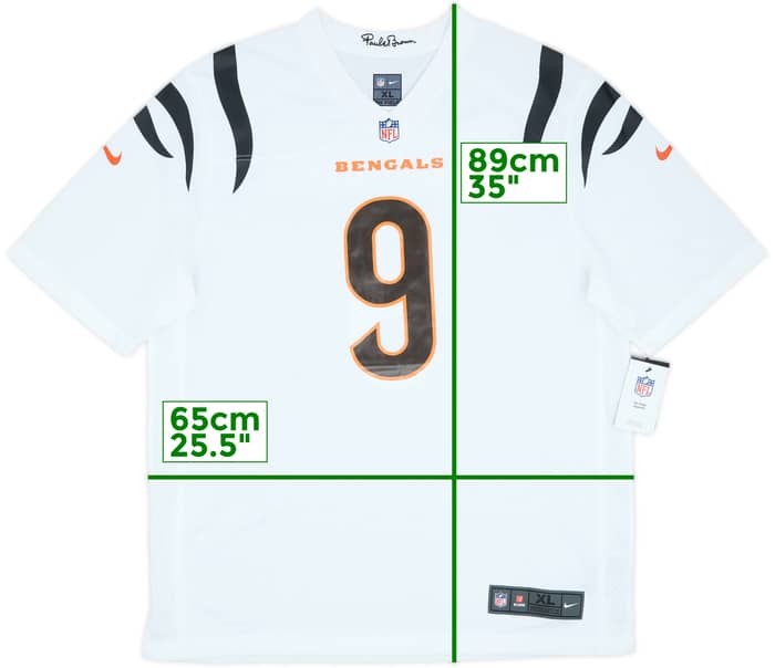 2021-25 Cincinnati Bengals Burrow #9 Nike Game Away Jersey (XL)