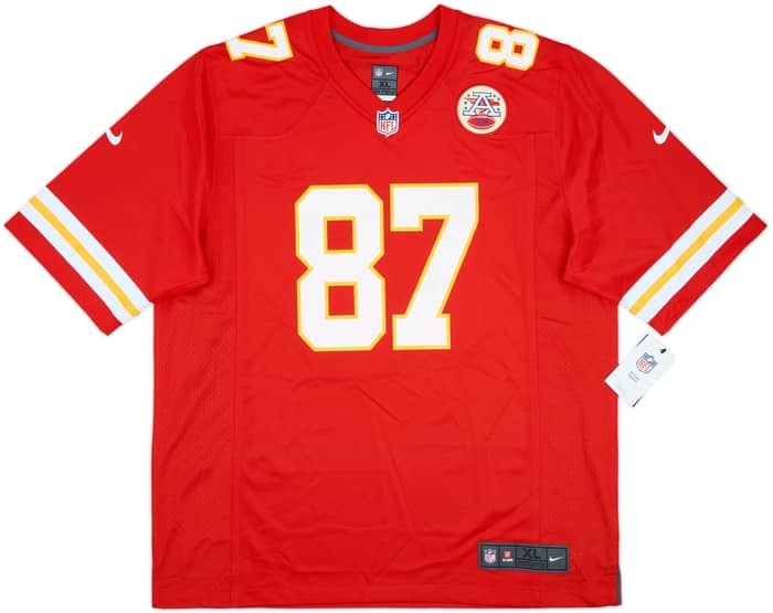 2013-25 Kansas City Chiefs Kelce #87 Nike Game Home Jersey (XL)