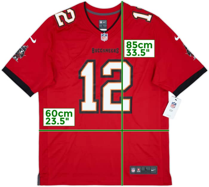 2020-22 Tampa Bay Buccaneers Brady #12 Nike Game Home Jersey (L)