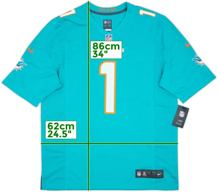 2020-25 Miami Dolphins Tagovailoa #1 Nike Game Home Jersey (L)